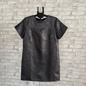 LOFT Metallic Black Dress